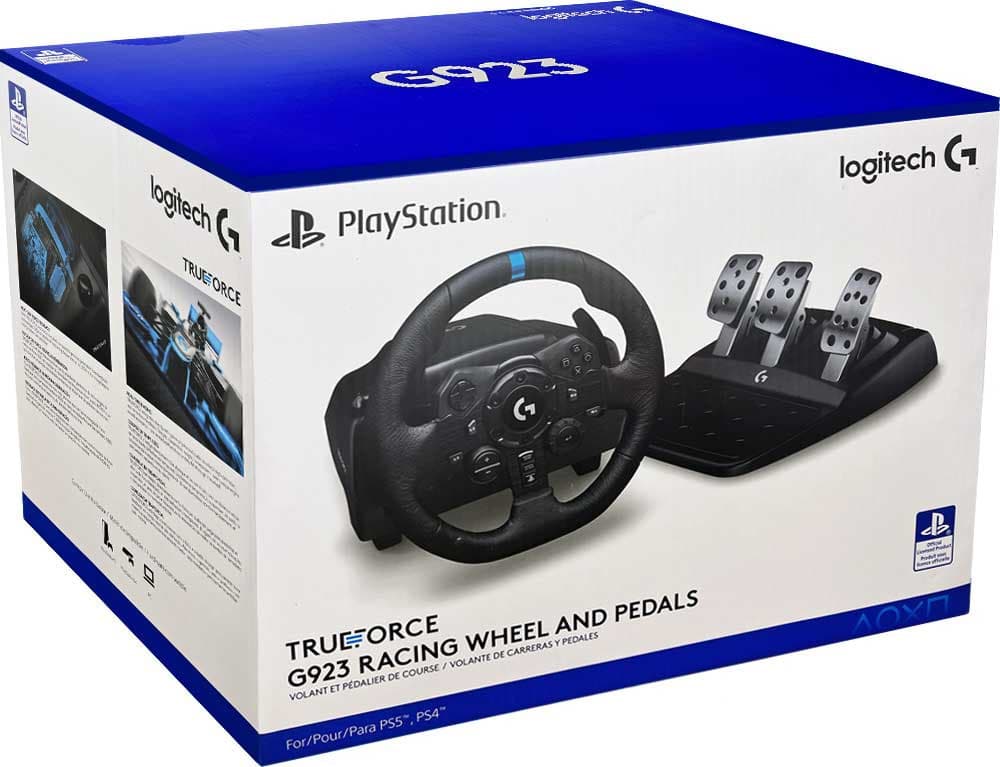 BRAND NEW LOGITECH G923 STEERING WHEEL IN 1 YEAR OFFICIAL WARRANTY AT MY GAMES