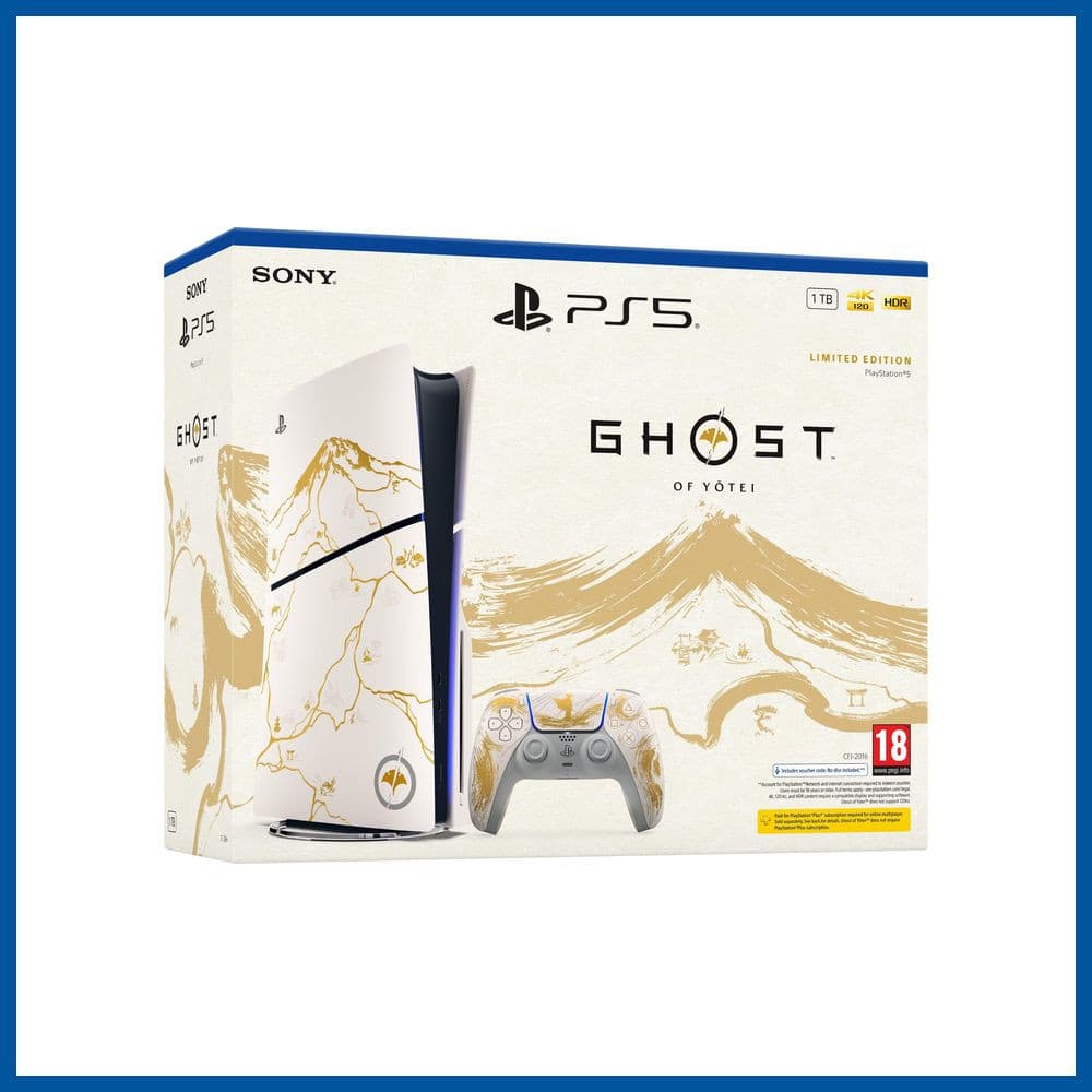 PS5 Slim Disc Edition – PS5 Ghost of Yōtei Gold Limited Edition - Image 2